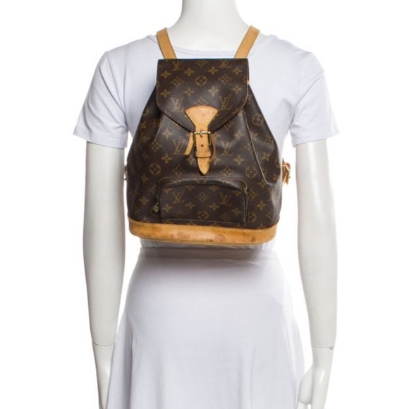 Louis Vuitton backpack montsouris LV monogram bag mm vintage designer backpack - Picture 17 of 17